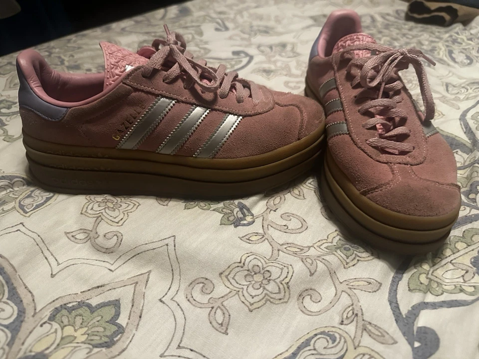 Adidas Gazelle platform 粉红色 — 第 3/4 张图片