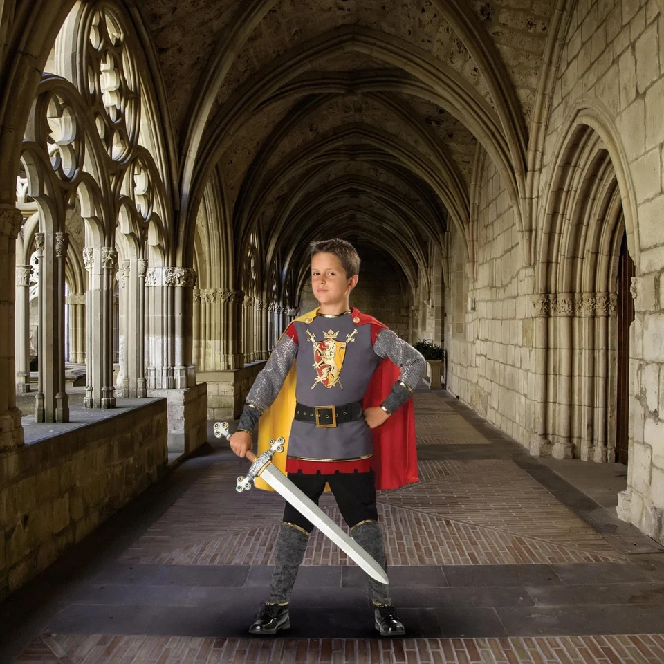 Disfraz de caballero leal de lujo para niño Foto 3 de 4