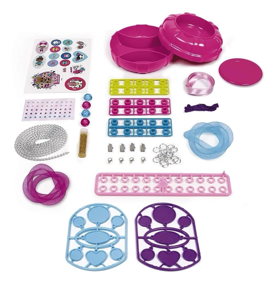 Giocattolo LOL Surprise Cool Jewels Per Creare Bracciali e Collane Clementoni - Immagine 4 di 4