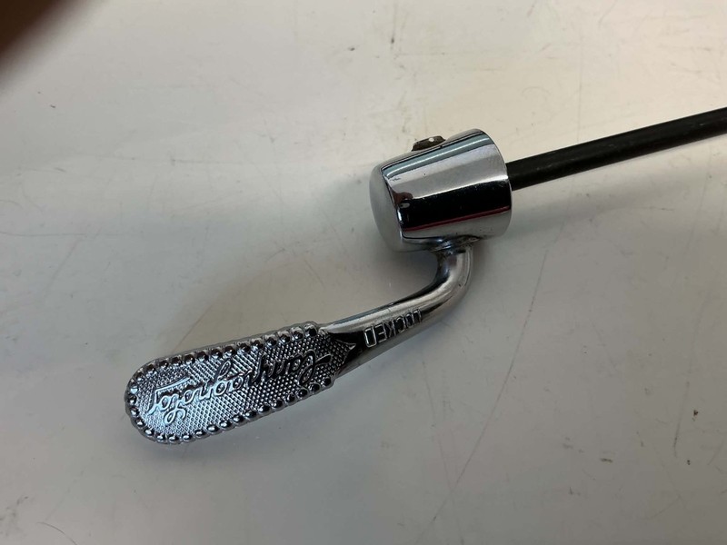 RARE VINTAGE RETRO CHROME CAMPAG CAMPAGNOLO REAR QUICK RELEASE SKEWER
