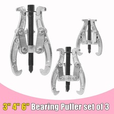 3'' 4'' 6'' 3 Jaw Gear Hub Bearing Puller Removal Tool 3 Leg Reversible 3pcs/set