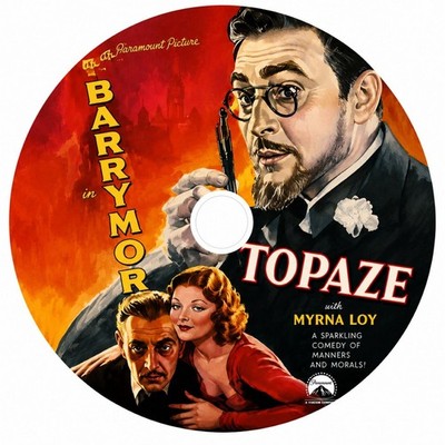 Topaze 1933 Classic Comedy Drama DVD With Cover Art John Barrymore