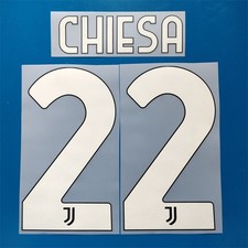 2021-22 Federico Chiesa Player Size Soccer Shirt Nameset Name Number ID Print