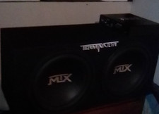 MTX Terminator TNP212D2 1200w Dual 12 Subwoofers/Box/Amp Package Free Speaker