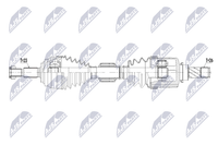 NTY Antriebswelle NPW-RE-263 FüR Renault