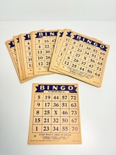 Bingo Cards "The Square Deal Set" Copyright 1936 Made in USA - pack Of 25
