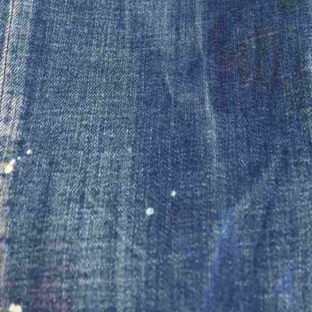 DSQUARED DSQUARED2 165 68A Indigo Blue Button Fly Paint Damaged S74KB1327 Used 1 image 6