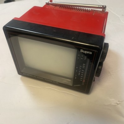 SUPRA red tele-handy TV personal television HTV-001 travel 1986 No