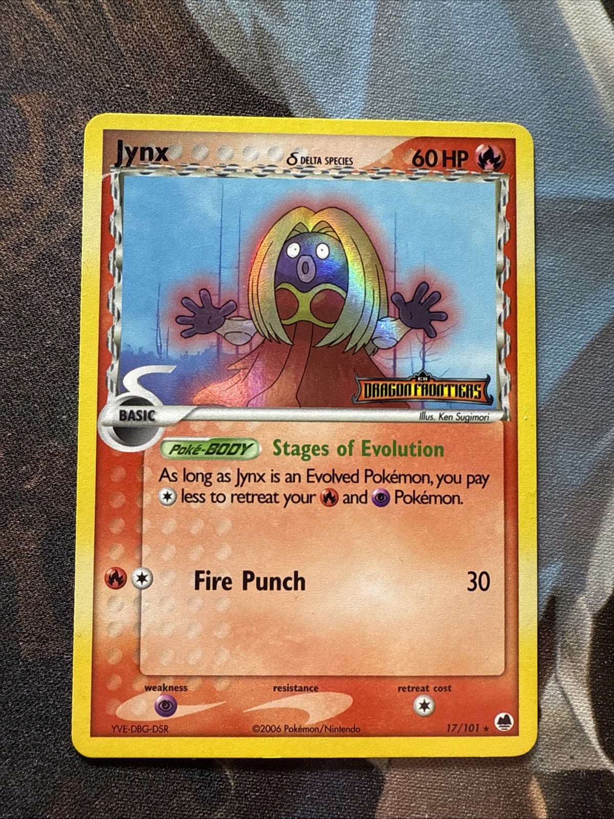 Jynx Delta Species Reverse Holo LP Dragon Frontiers 17/101