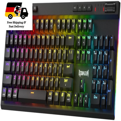 Redragon K580 PRO Wireless RGB Gaming Keyboard 3 Modi 104 Tasten Hot-Swap