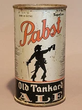 1938 PABST OLD TANKARD ALE FLAT TOP BEER CAN MILWAUKEE 