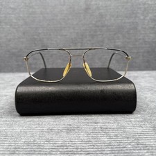 Zeiss Germany 5985 51-20 135 Vintage Silver Aviator Y2k Eyeglasses Frames