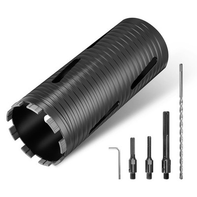 Uimoso Diamond Dry Core Drill Bit, 4-inch Diameter, 9.5-inch Depth