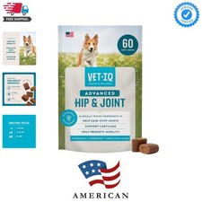 Advanced Hip  Joint Chews For Dogs, 60 Count, Chicken Flavored Supplements M...