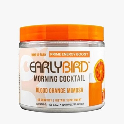 EarlyBird Morning Cocktail - Energy Drink Powder | Blood Orange, 45 Servings