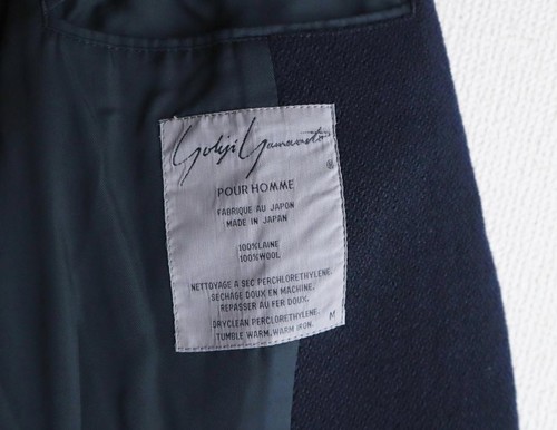 Yohji Yamamoto Pour Homme Archive Suit Set 2B Wool Navy 80s 90s Logo Size M - 第 8/12 張圖片