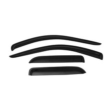 Window Vent Visor Rain Deflector Dodge Ram 2500 Quad Cab 4pc Smoke Slim 02-09