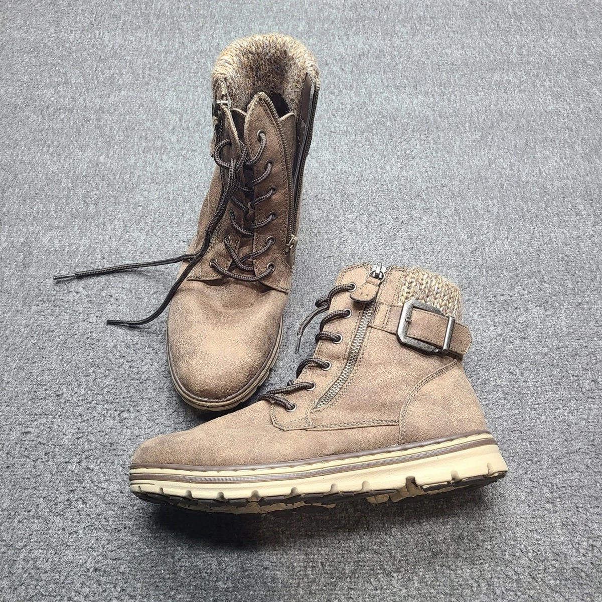 CLIFFS by White Mountain - Men\'s Classic Boots Laced-up Faux Fur Size 10M Cliffs by White Mountain Hanson Bootie - Free Shipping | DSW main image 2