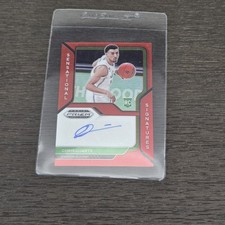 2021-22 Prizm Draft Picks - Sensational Signatures Chris Duarte #SS-CDU Red
