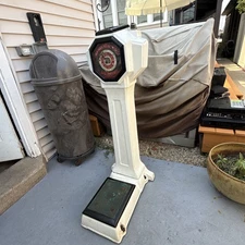 Vintage Watling Scale Co. Cast Iron Enameled Scale (48" height) For Restoration