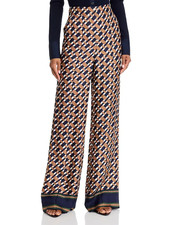 NWT 548 VERONICA BEARD Edia Pants in Navy/ Acorn size 6