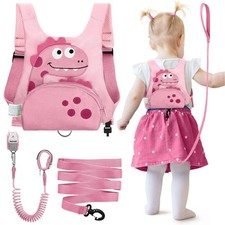 3 in 1 Toddler Harness Leash  8.2ft Anti Lost Wrist Link, Cute Dinosaur Kids...