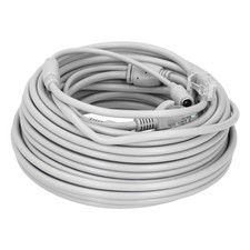 65.6ft Portable Ethernet Cable 2‑In‑1 Power Supply Networks Cord For IP Came BL