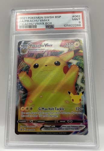 PSA 9 Pikachu VMAX Box Black Star Promo 2021 Celebrations 25th Anniversary ⚡️