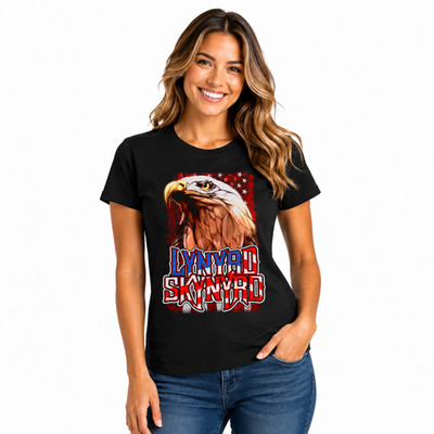 Lynyrd Skynyrd Eagle Classic 70s Southern Country Rock Official Damen T-Shirt