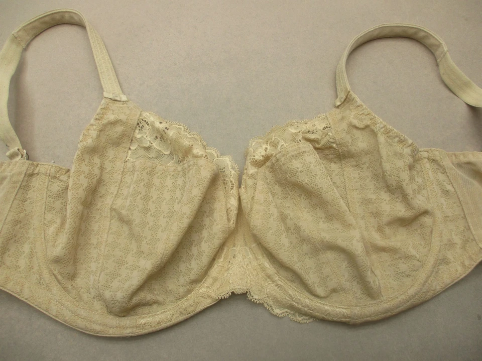 32GG Panache Womens Beige Unlined Underwired Lace Full Coverage Demi Bra 10M - Image 2 of 4