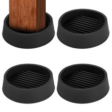 2 x 2 Rubber Caster Cups, Round Non Slip Furniture Pads, Non Skid Furniture C...