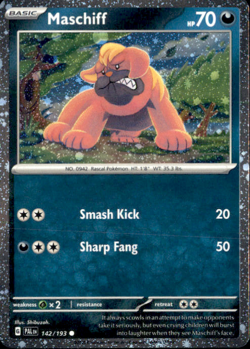 Maschiff - (Cosmos Holo) Holo Common Miscellaneous Cards & Products 142/193 NM S