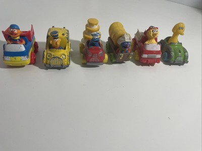 Vtg 1980s Playskool Hasbro Tyco Sesame Street Die Cast Cars Muppets Lot of 6