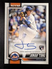 Topps 2026 Series 1 Jonah Tong Rookie Autograph 75th Insert Mets #4