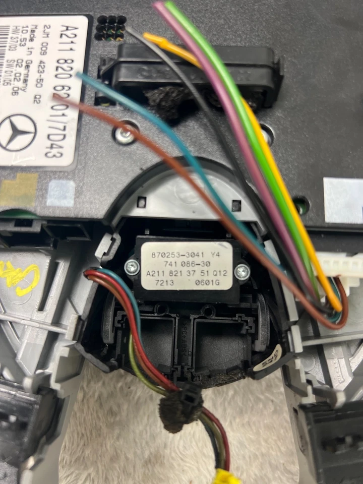 Mercedes Benz E350 E320 2007-2009 cúpula superior mapa luz lámpara techo corredizo gris OEM Foto 4 de 4