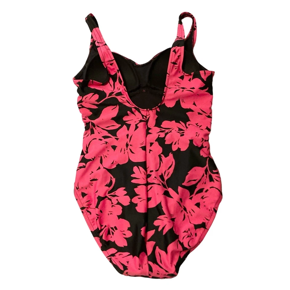 Traje de baño verde aguamarina medio rosa y negro cintura alta acolchado corbata estilo frontal 670547 Foto 4 de 4