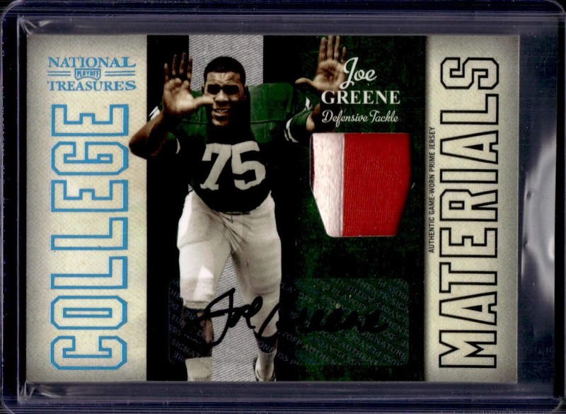 Joe Greene 2009 Playoff National Treasures #9 College Patch Auto /15