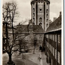 c1930s Copenhagen, Denmark RPPC Round Tower Rundetaarn Medieval Observatory A8