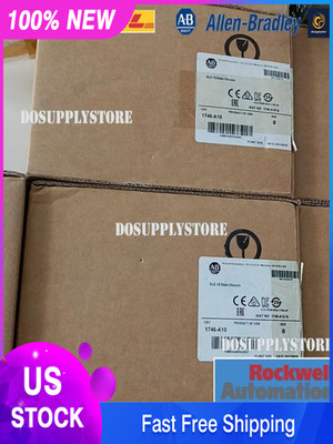 New Sealed Allen-Bradley 1746-A10 SER B SLC-500 PLC Chassis/Rack 10 Slots Module
