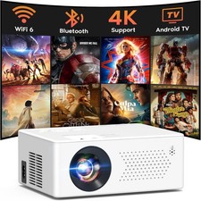  2025 Built-in-Apps PURSHE Smart Mini Projector with WIFI and Bluetooth NEW