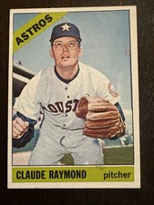 1966 Topps High # Claude Raymond #586 (stain) NM NR-MINT Houston Astros