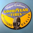 Vintage Tires Sign - Porcelain Gas Pump Service Tires Advertising Sign