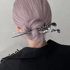 Wave Irregular Hairpin Hanfu Vintage-Looking Hair Jewelry Decorative 2pcs