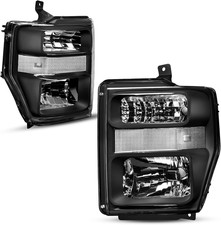 Headlight Assembly Compatible with 2008-2010 Ford F250 F350 F450 Super Duty Head