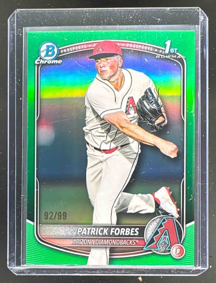 Patrick Forbes 2025 Bowman Chrome Draft #BDC-89 Green Refractor 1st RC /99