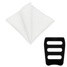 White Pocket Square for Men Cotton Handkerchiefs for Mens Mens Handkerchief f...