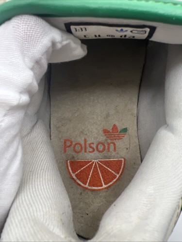 Adidas Food Court Polson ST Classic Court Skateboard Cream Orange Green Size 9 - Picture 11 of 22