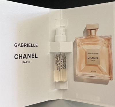 12x Gabrielle L'EAU Chanel Women EAU DE TOILETTE Carded Vial SPRAY SAMPLE 1.5 ML