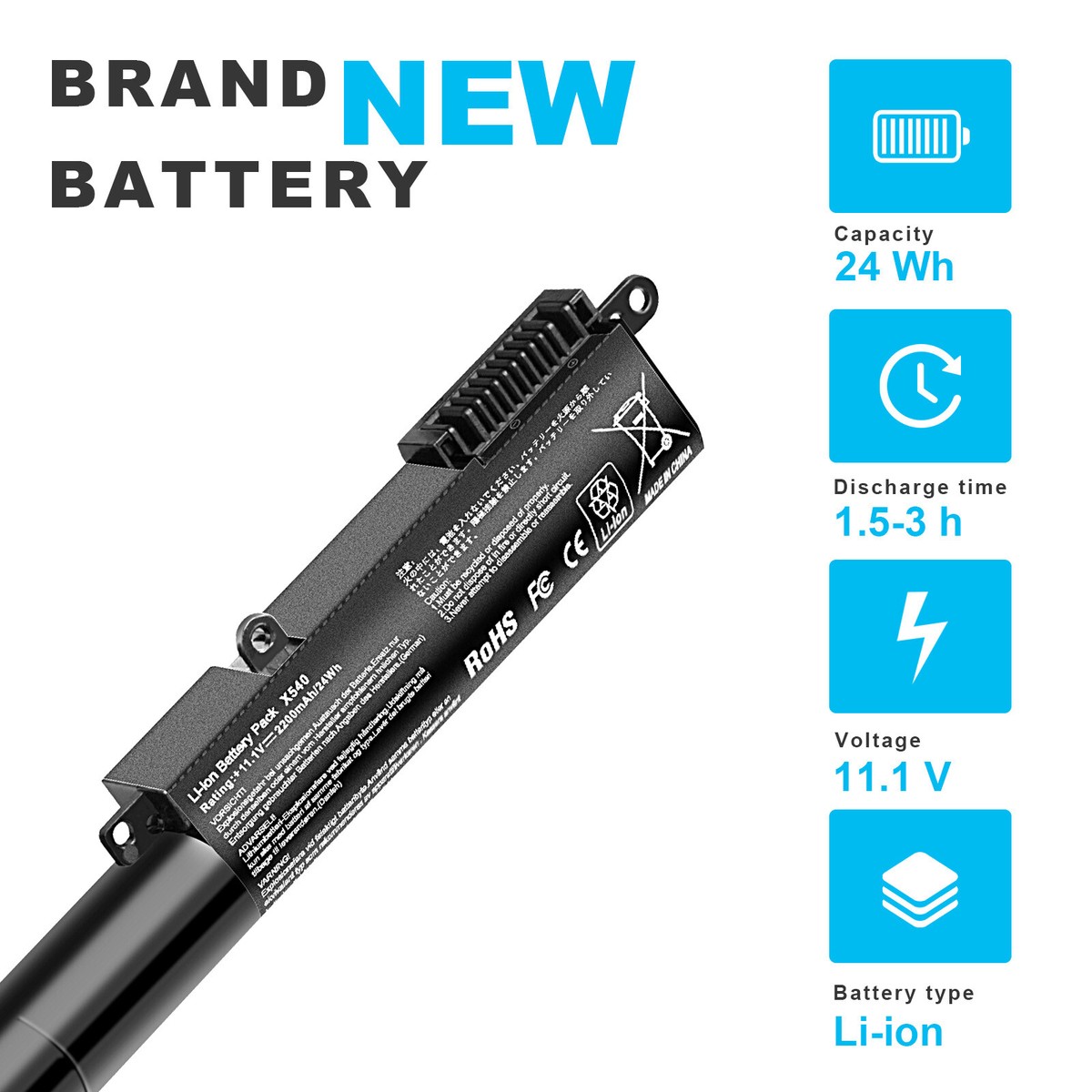 Battery For ASUS X540s X540SA R540SA X540L X540LA-SI302 Series