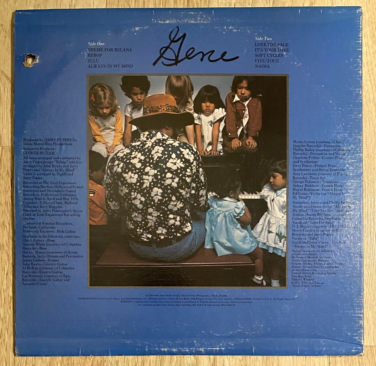 In A Special Way GENE HARRIS LP Jazz Funk Soul 1976 Vinyl Blue